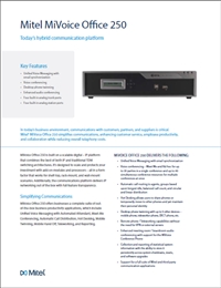 Mitel MiVoice Office 250 Datasheet