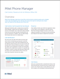 Mitel Phone Manager